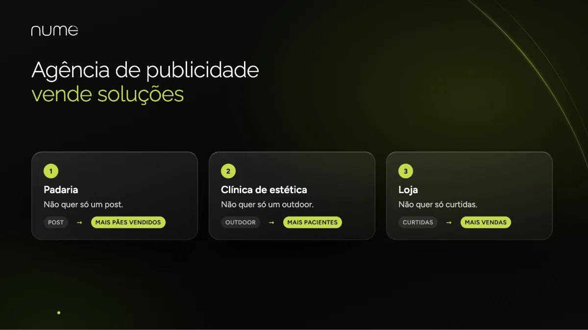 Empresa de Publicidade: tudo o que você precisa saber para entender e aproveitar esse universo 4 Uma agência de publicidade vende soluções, não apenas anúncios: mais vendas para padaria, clínica e loja