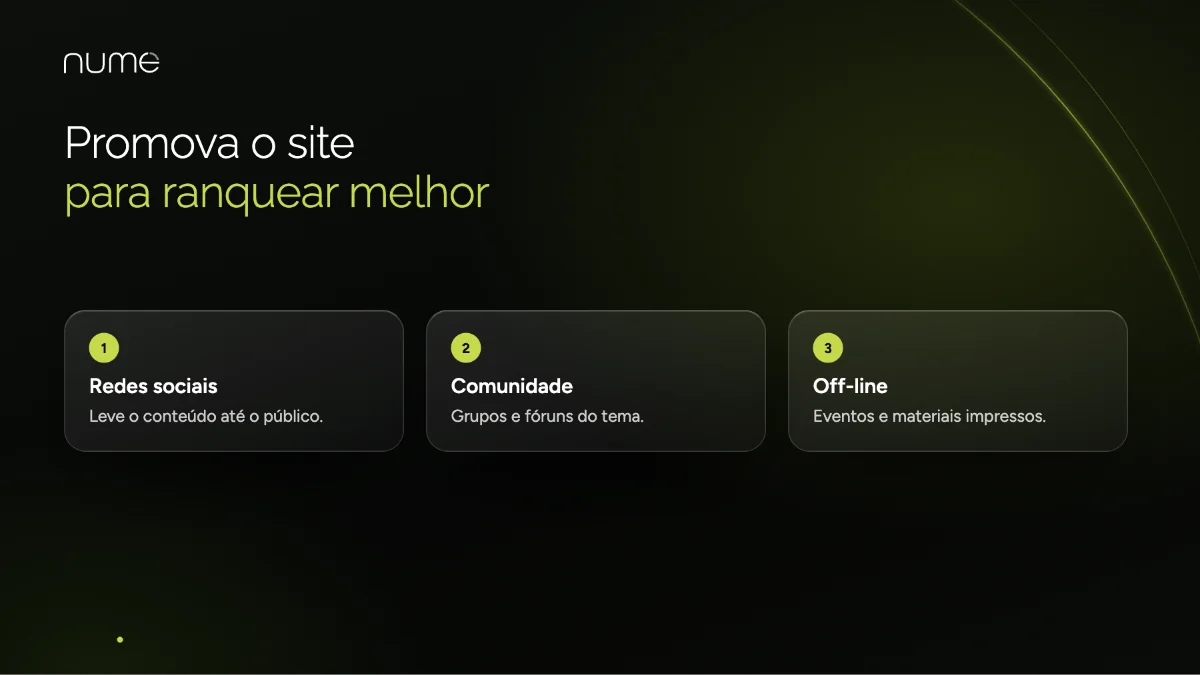 SEO: Ranqueamento Orgânico no Google 2 Como promover o site para melhorar o ranqueamento orgânico no Google: redes sociais, comunidade e ações off-line