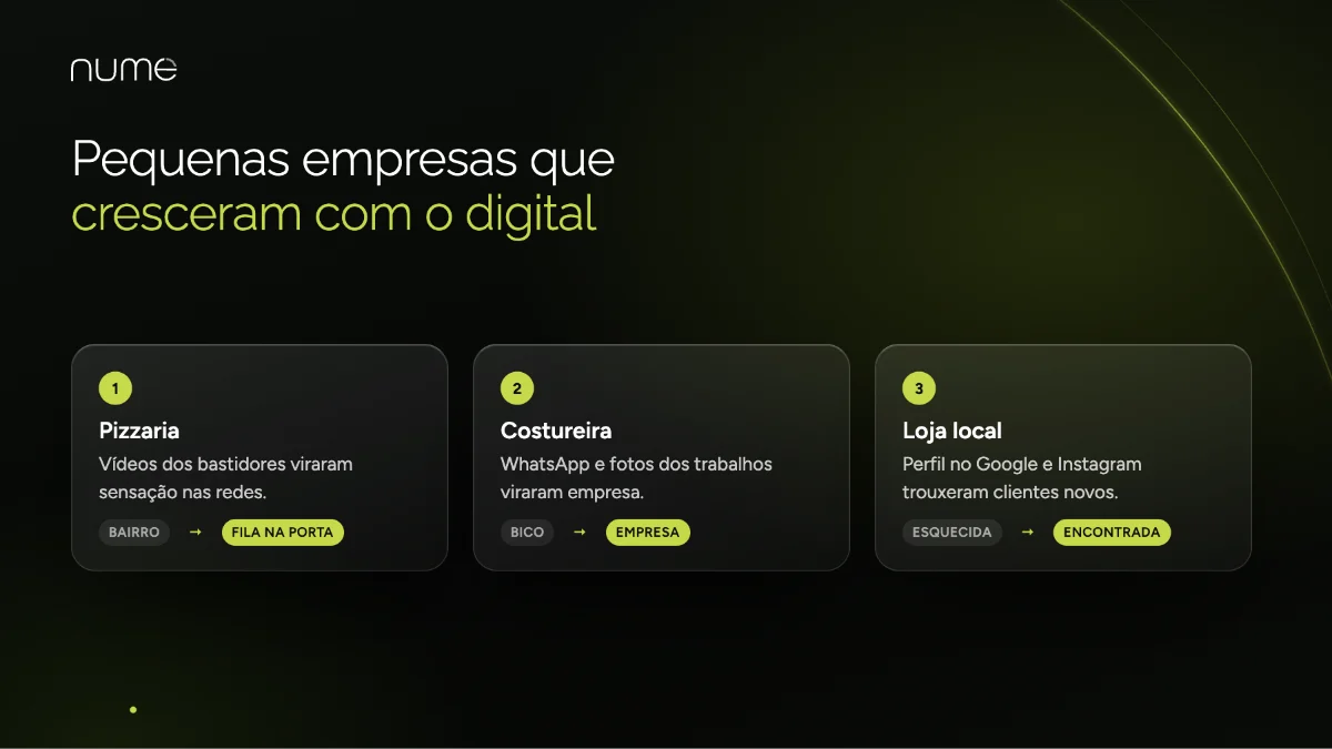 Marketing Digital para Pequenas Empresas: Como Vender Mais sem Gastar uma Fortuna 9 Exemplos de pequenas empresas que cresceram com marketing digital: pizzaria, costureira e loja local