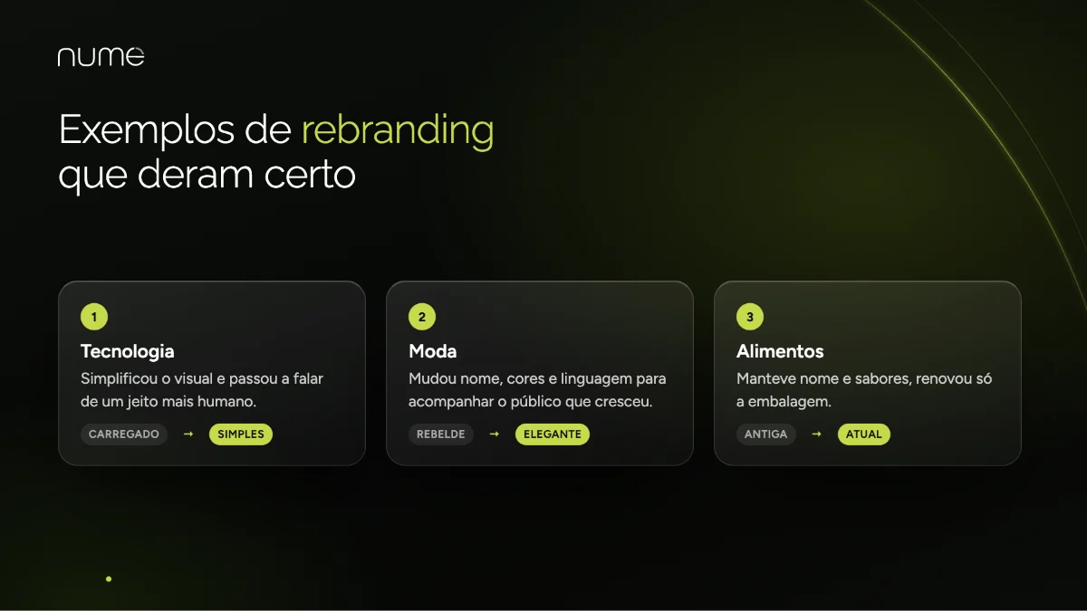 Rebranding: Como Dar uma Nova Vida e um Novo Rosto ao Seu Negócio 1 Exemplos de rebranding de marcas: tecnologia que simplificou o visual, moda que mudou de público e alimentos que renovaram a embalagem