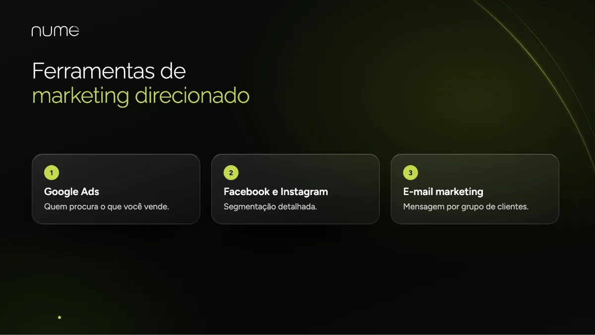 Marketing Empresarial: O Segredo Simples Para Seu Negócio Brilhar 4 Ferramentas de marketing direcionado: Google Ads, Facebook e Instagram e e-mail marketing personalizado