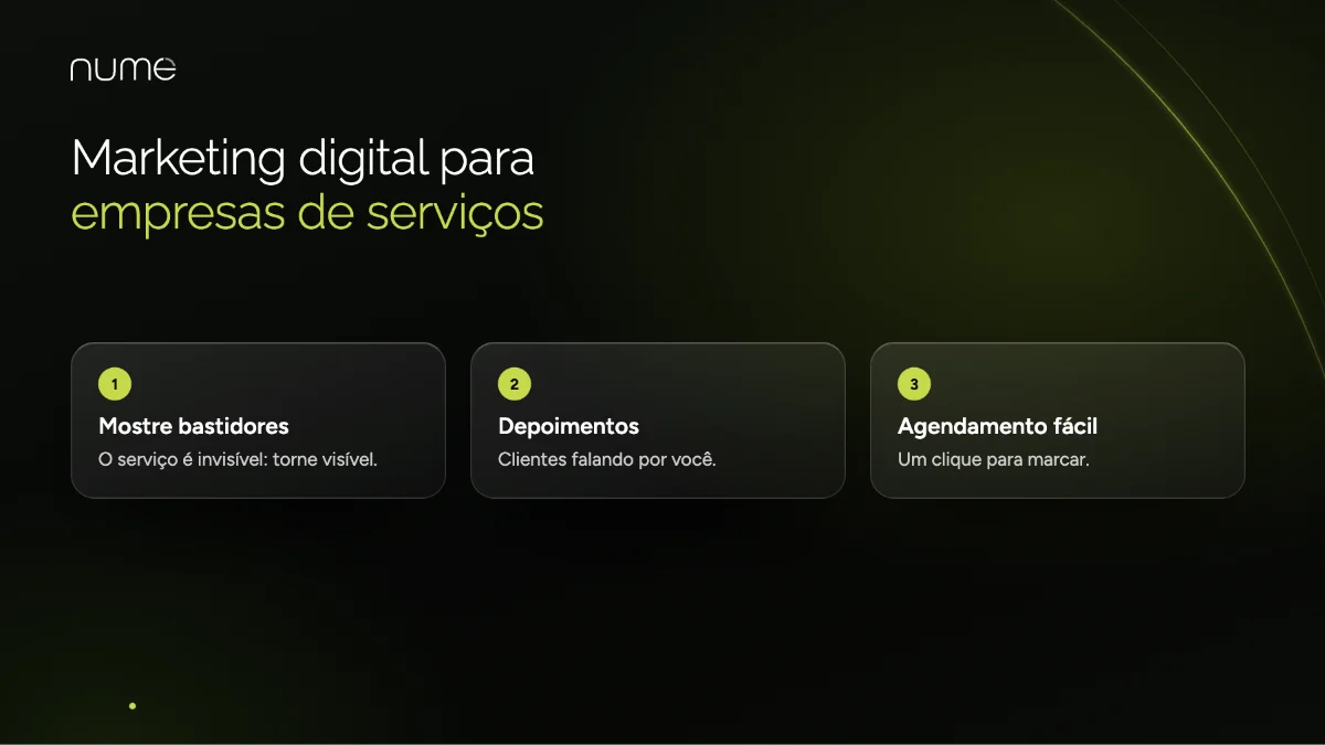 Marketing Digital para Pequenas Empresas: Como Vender Mais sem Gastar uma Fortuna 6 Marketing digital para pequenas empresas de serviços: bastidores, depoimentos e agendamento fácil