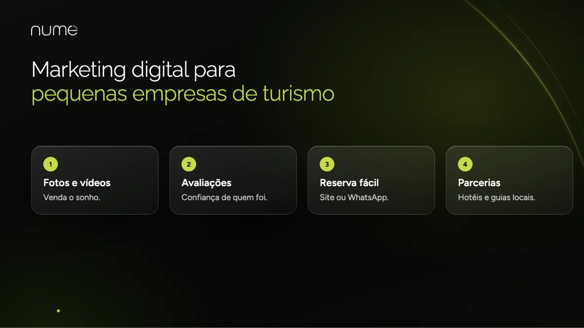 Marketing Digital para Pequenas Empresas: Como Vender Mais sem Gastar uma Fortuna 7 Marketing digital para pequenas empresas de turismo: fotos e vídeos, avaliações, reserva fácil e parcerias