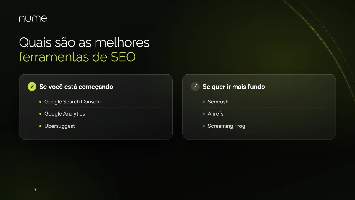 Ferramentas de SEO: O Arsenal Completo Para Dominar o Google Sem Ser Gênio 1 Quais são as melhores ferramentas de SEO para quem está começando e para quem quer ir mais fundo