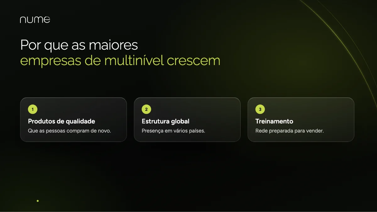 Empresa de Marketing Multinível: O que é e Como Escolher 7 Por que as maiores empresas de marketing multinível são bem-sucedidas: produtos de qualidade, estrutura global e treinamento