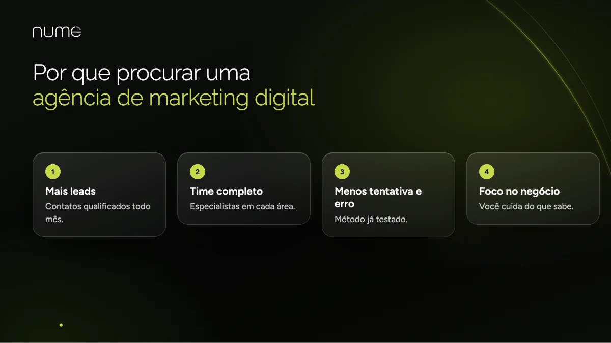 Agência de Marketing Digital em São Paulo 2 Por que procurar uma agência de marketing digital: mais leads, time completo, menos tentativa e erro e foco no negócio