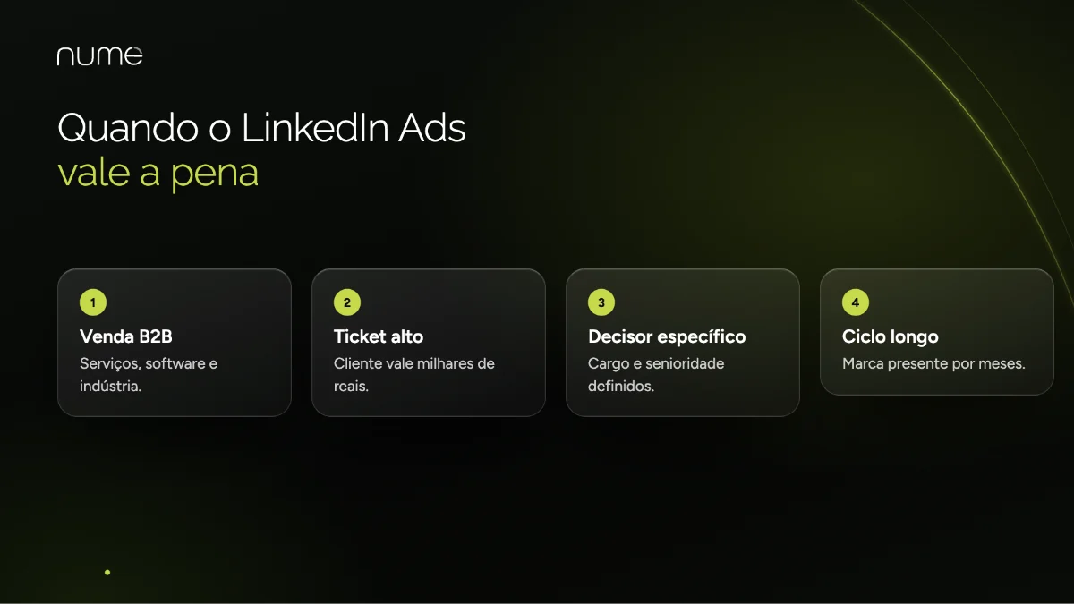LinkedIn Ads para B2B: Como Anunciar e Gerar Oportunidades de Venda 1 Quando o LinkedIn Ads vale a pena