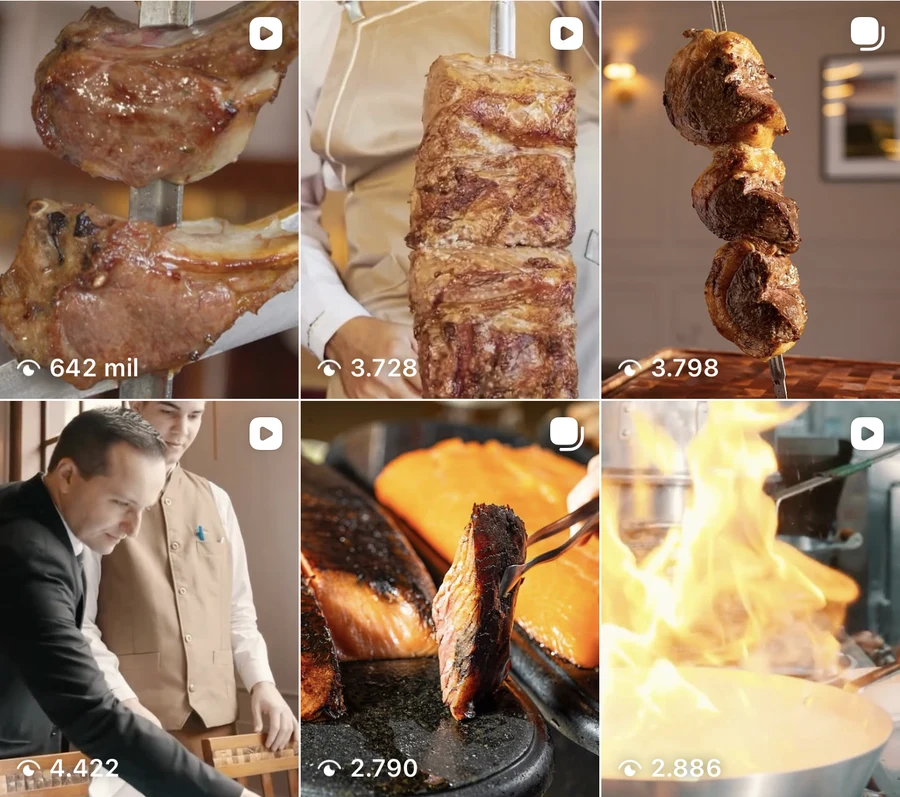 Reels orgânico do Jardineira Grill com mais de 600 mil visualizações
