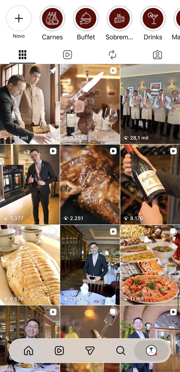 Perfil do Jardineira Grill, case de SEO local da Nume em São Paulo