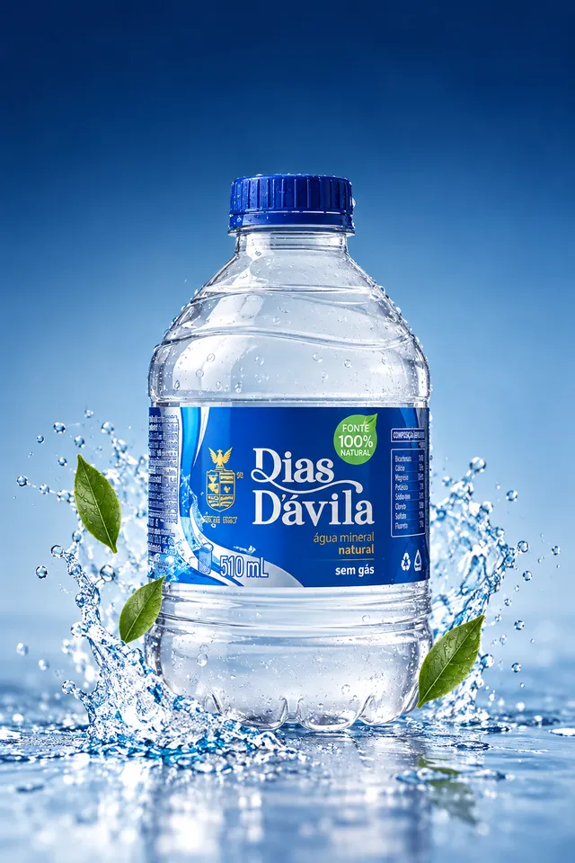 Garrafa Água Dias D'Ávila com splash